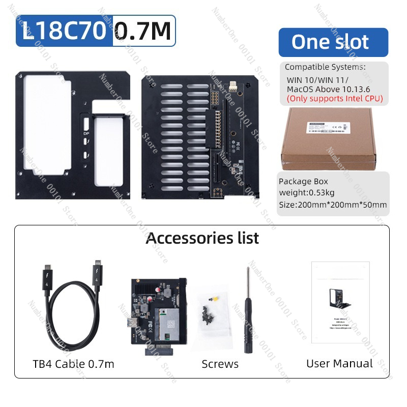 Thunderbolt 4 External Gpu Enclosure - For L18 Thunderbolt 3 4 GPU