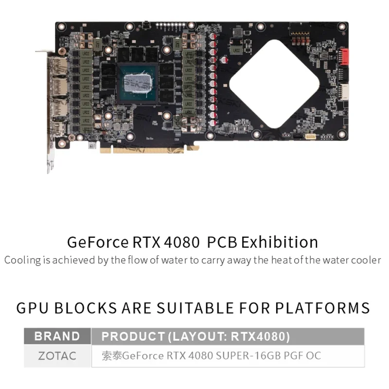 Bykski GPU Block for Zotac GeF - огляд і ціна Rtx 4080 Super 16Gb